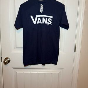 Vans Men's Dark Blue Logo Tee